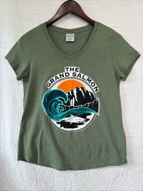 The Grand Salmon NRS T Shirt Womens XS Recover Eco Friendly Limited Edition Top
